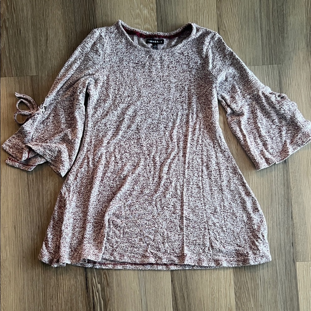 Stitch Fix Girl’s Purple Heathered Dress with Bell Sleeves